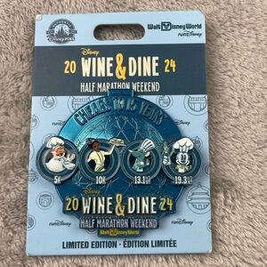 runDisney 2024 Wine and Dine Half Marathon Weekend After Party EXCLUSIVE Pin NEW